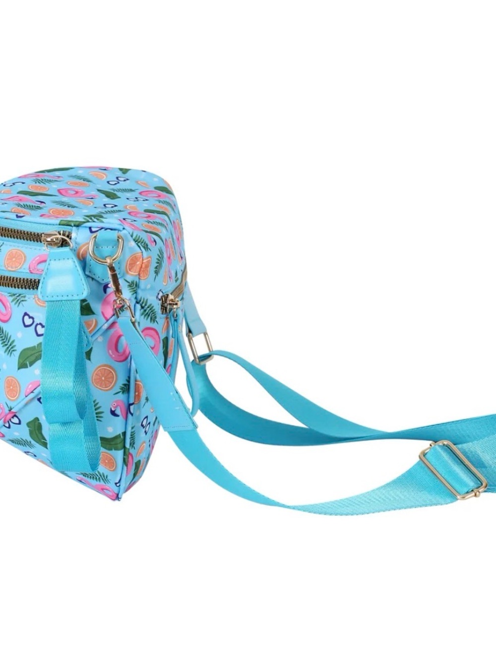 Emmafy GoFree Bum Bag Turquoise Blue Printed Crossbody - Picture 3 of 6